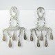 PENDIENTES ORO BLANCO PIEDRA