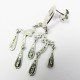 PENDIENTES ORO BLANCO PIEDRA