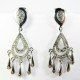 PENDIENTES ORO BLANCO PIEDRA