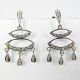 PENDIENTES ORO BLANCO PIEDRA