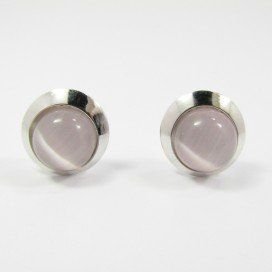 PENDIENTES ORO BLANCO PIEDRA