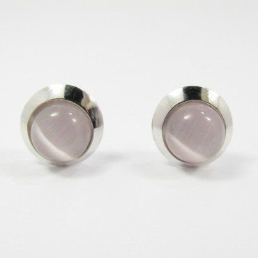 PENDIENTES ORO BLANCO PIEDRA