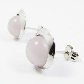 PENDIENTES ORO BLANCO PIEDRA