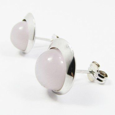 PENDIENTES ORO BLANCO PIEDRA