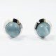 PENDIENTES ORO BLANCO PIEDRA