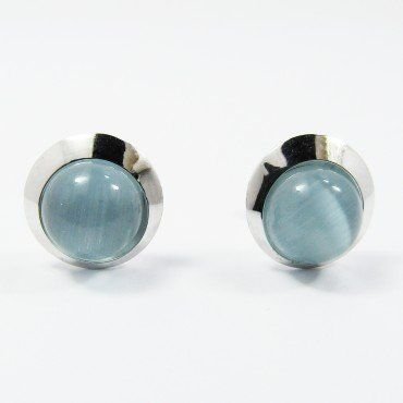 PENDIENTES ORO BLANCO PIEDRA