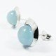 PENDIENTES ORO BLANCO PIEDRA