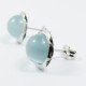 PENDIENTES ORO BLANCO PIEDRA