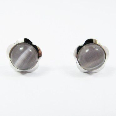 PENDIENTES ORO BLANCO PIEDRA