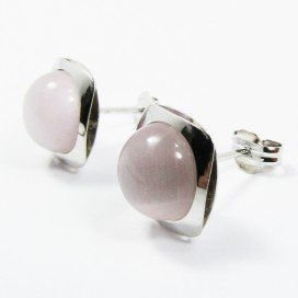 PENDIENTES ORO BLANCO PIEDRA
