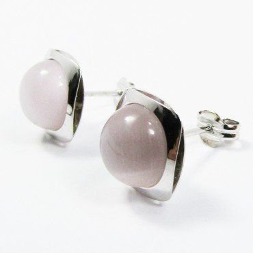 PENDIENTES ORO BLANCO PIEDRA