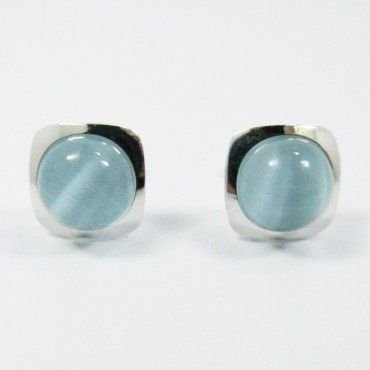 PENDIENTES ORO BLANCO PIEDRA