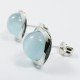 PENDIENTES ORO BLANCO PIEDRA