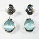 PENDIENTES ORO BLANCO PIEDRA