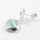 PENDIENTES ORO BLANCO PIEDRA
