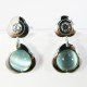 PENDIENTES ORO BLANCO PIEDRA