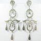 PENDIENTES ORO BLANCO PIEDRA