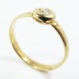 SORTIJA ORO AMARILLO BRILLANTES