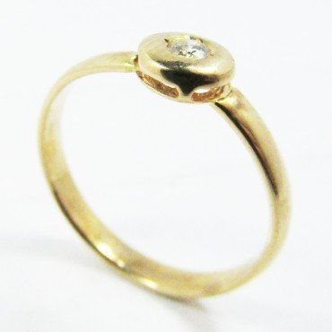 SORTIJA ORO AMARILLO BRILLANTES