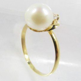 SORTIJA NIÑA ORO AMARILLO PERLA