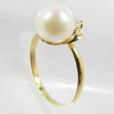 SORTIJA NIÑA ORO AMARILLO PERLA