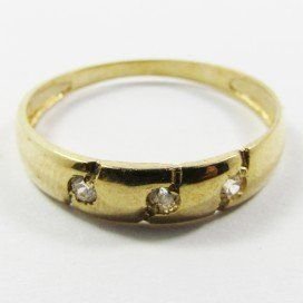 SORTIJA NIÑA ORO AMARILLO PIEDRA