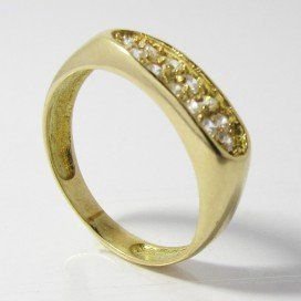 SORTIJA ORO AMARILLO PIEDRA
