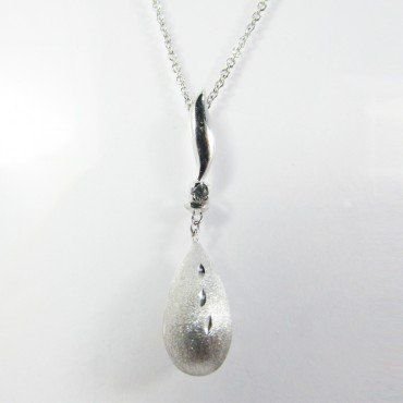 GARGANTILLA ORO BLANCO ITALIANO PIEDRA