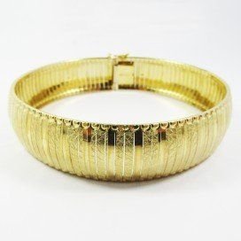 PULSERA SRA. ORO AMARILLO ITALIANO LISO