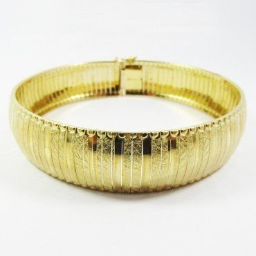 PULSERA SRA. ORO AMARILLO ITALIANO LISO