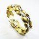 PULSERA SRA. ORO BICOLOR ITALIANO LISO