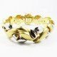 PULSERA SRA. ORO BICOLOR ITALIANO LISO