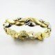 PULSERA SRA. ORO BICOLOR ITALIANO LISO