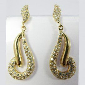 PENDIENTES ORO AMARILLO PIEDRA