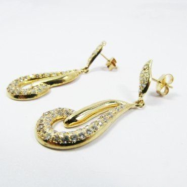 PENDIENTES ORO AMARILLO PIEDRA