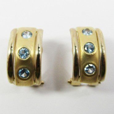 PENDIENTES ORO AMARILLO PIEDRA