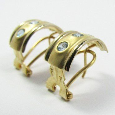 PENDIENTES ORO AMARILLO PIEDRA