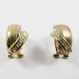 PENDIENTES ORO AMARILLO PIEDRA