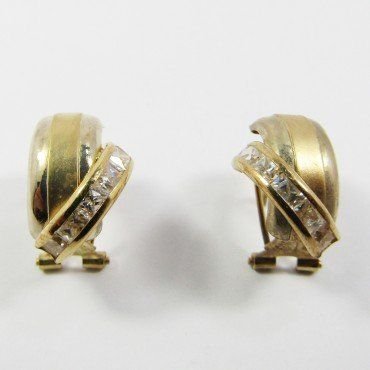 PENDIENTES ORO AMARILLO PIEDRA