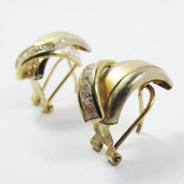 PENDIENTES ORO AMARILLO PIEDRA