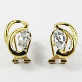 PENDIENTES ORO AMARILLO PIEDRA