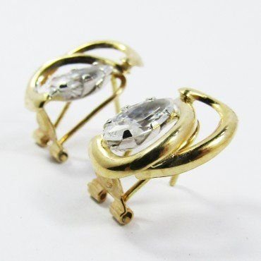 PENDIENTES ORO AMARILLO PIEDRA
