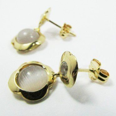 PENDIENTES ORO AMARILLO PIEDRA