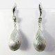 PENDIENTES ORO BLANCO ITALIANO PIEDRA