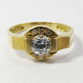 SORTIJA ORO AMARILLO PIEDRA