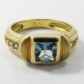 SORTIJA ORO AMARILLO PIEDRA