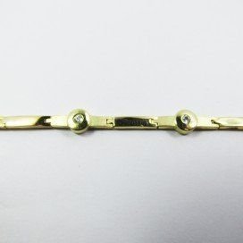PULSERA SRA. ORO AMARILLO PIEDRA