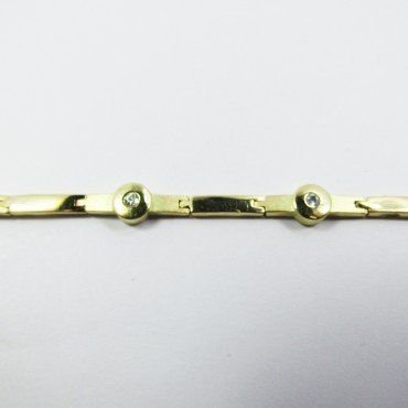 PULSERA SRA. ORO AMARILLO PIEDRA
