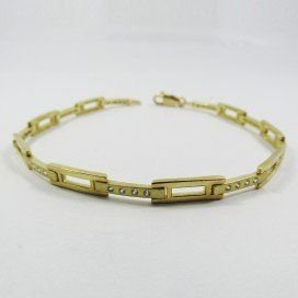 PULSERA SRA. ORO AMARILLO PIEDRA