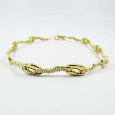 PULSERA SRA. ORO AMARILLO PIEDRA